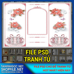 file psd tranh tu 2023